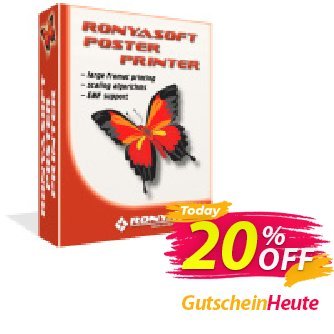 RonyaSoft Poster Printer (Enterprise license) Coupon, discount 20% OFF RonyaSoft Poster Printer (Enterprise license), verified. Promotion: Amazing promotions code of RonyaSoft Poster Printer (Enterprise license), tested & approved