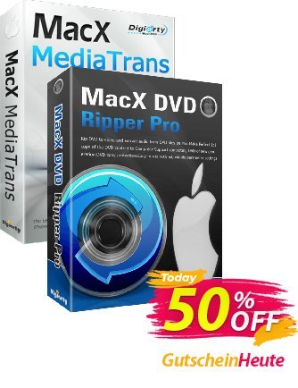 MacX DVD Ripper Pro + MacX MediaTrans Lifetime discount coupon 50% OFF MacX DVD Ripper Pro + MacX MediaTrans Lifetime, verified - Stunning offer code of MacX DVD Ripper Pro + MacX MediaTrans Lifetime, tested & approved