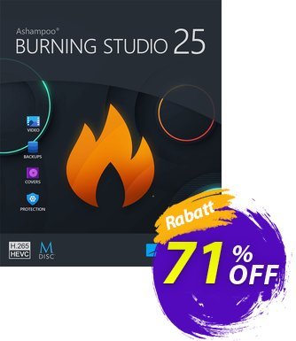 Ashampoo Burning Studio 25 Gutschein 70% OFF Ashampoo Burning Studio 25, verified Aktion: Wonderful discounts code of Ashampoo Burning Studio 25, tested & approved