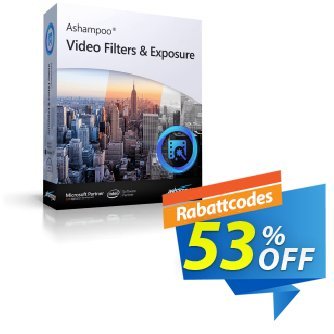 Ashampoo Video Filters and Exposure Coupon, discount 50% OFF Ashampoo Video Filters and Exposure, verified. Promotion: Wonderful discounts code of Ashampoo Video Filters and Exposure, tested & approved