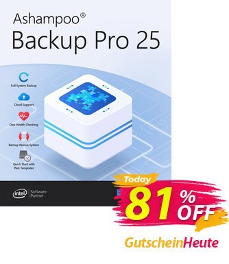 Ashampoo Backup Pro 25 Coupon, discount 80% OFF Ashampoo Backup Pro 17, verified. Promotion: Wonderful discounts code of Ashampoo Backup Pro 17, tested & approved