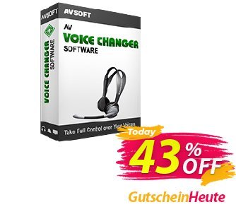 AV Voice Changer Software 7.0 Gutschein 50% OFF AV Voice Changer Software 7.0, verified Aktion: Excellent offer code of AV Voice Changer Software 7.0, tested & approved