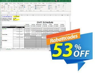 Employee Shift Scheduler for Excel discount coupon 50% OFF Employee Shift Scheduler for Excel, verified - Best discounts code of Employee Shift Scheduler for Excel, tested & approved