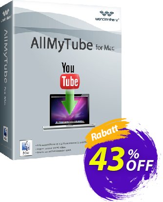 Wondershare AllMyTube for MacBeförderung 30% OFF Wondershare AllMyTube for Mac, verified