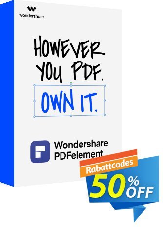 Wondershare PDFelement 10Beförderung 50% OFF Wondershare PDFelement 10, verified