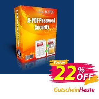 A-PDF Password Security for Mac discount coupon A-PDF Coupon (9891) - 20% IVS and A-PDF