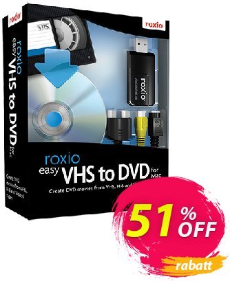 Roxio Easy VHS to DVD 3 Plus for MAC Gutschein 50% OFF Roxio Easy VHS to DVD 3 Plus for MAC, verified Aktion: Excellent discounts code of Roxio Easy VHS to DVD 3 Plus for MAC, tested & approved