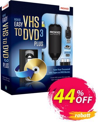 Roxio Easy VHS to DVD 3 Plus discount coupon 43% OFF Easy VHS to DVD 3 Plus, verified - Excellent discounts code of Easy VHS to DVD 3 Plus, tested & approved
