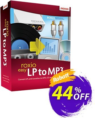 Roxio Easy LP to MP3 Coupon, discount 43% OFF Roxio Easy LP to MP3, verified. Promotion: Excellent discounts code of Roxio Easy LP to MP3, tested & approved