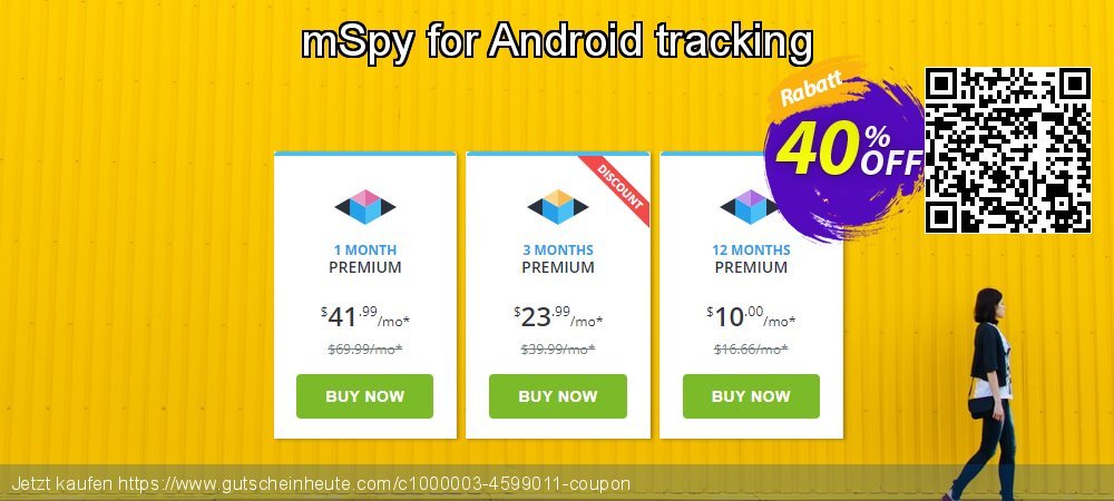 mSpy for Android tracking aufregende Ermäßigungen Bildschirmfoto