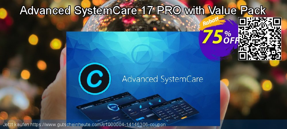 Advanced SystemCare 17 PRO with Value Pack formidable Promotionsangebot Bildschirmfoto