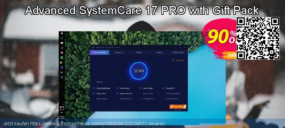 Advanced SystemCare 17 PRO with Gift Pack fantastisch Nachlass Bildschirmfoto