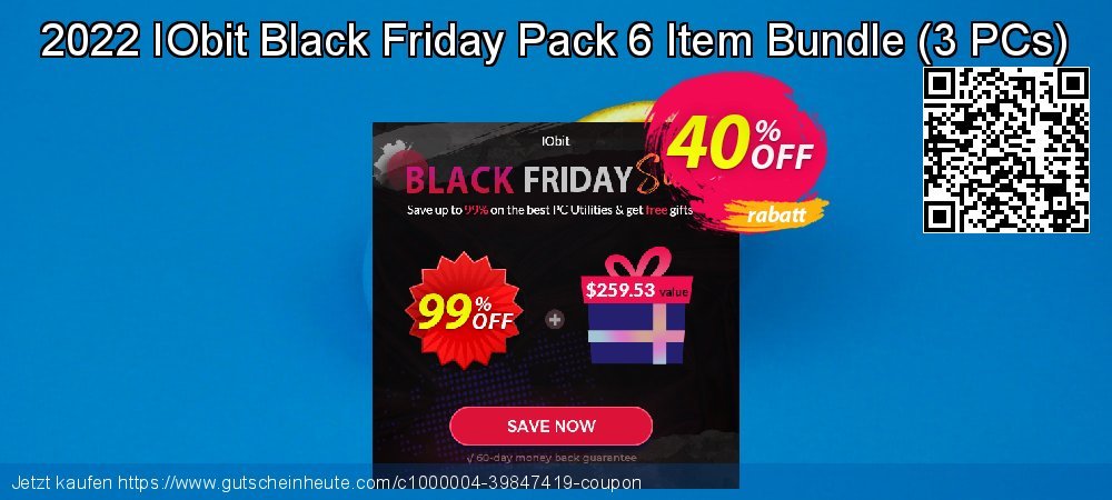 2023 IObit Black Friday Pack 6 Item Bundle - 3 PCs  faszinierende Ermäßigung Bildschirmfoto