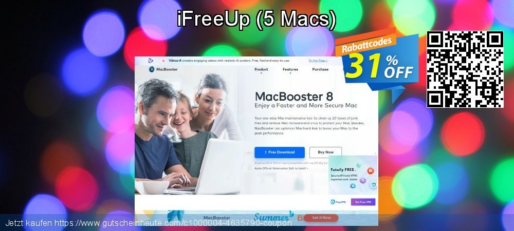 iFreeUp - 5 Macs  aufregende Preisreduzierung Bildschirmfoto