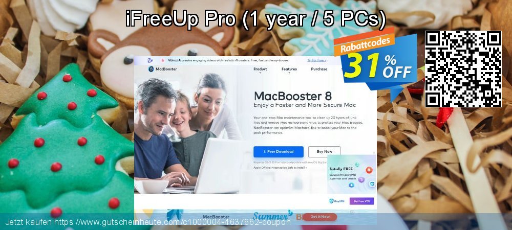 iFreeUp Pro - 1 year / 5 PCs  fantastisch Förderung Bildschirmfoto