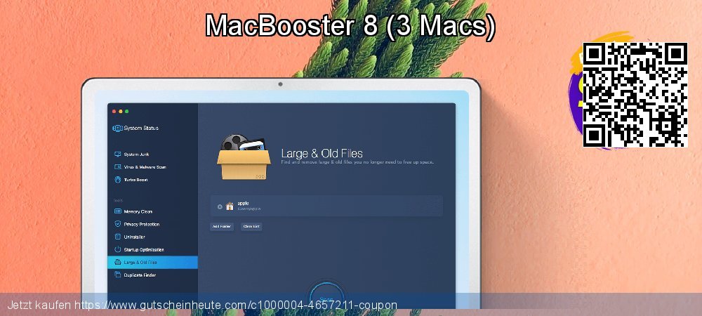MacBooster 8 - 3 Macs  aufregende Preisnachlass Bildschirmfoto