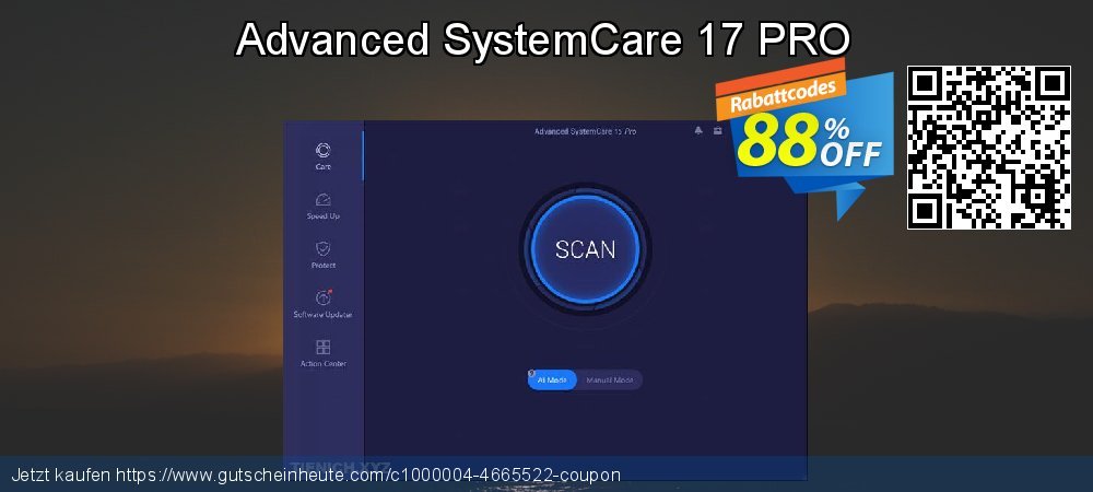 Advanced SystemCare 17 PRO klasse Außendienst-Promotions Bildschirmfoto
