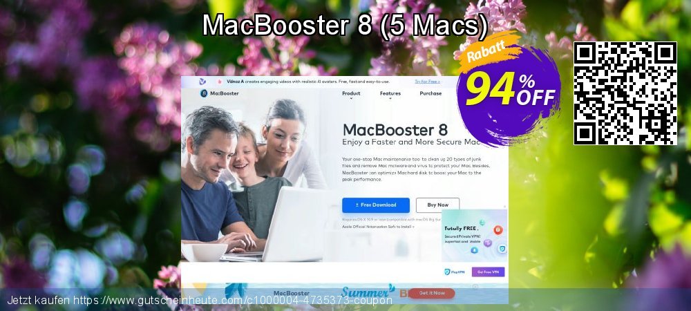 MacBooster 8 - 5 Macs  unglaublich Verkaufsförderung Bildschirmfoto