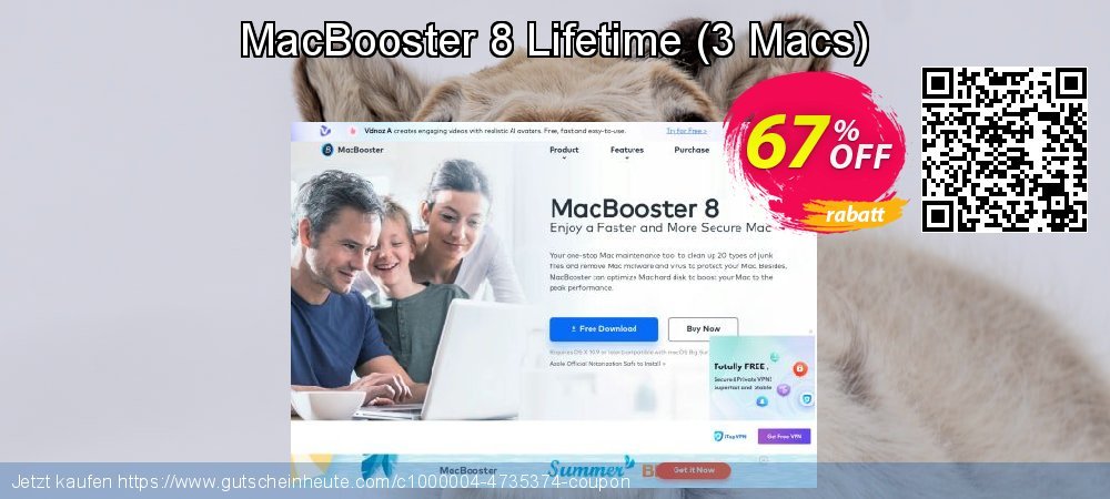 MacBooster 8 Lifetime - 3 Macs  fantastisch Ausverkauf Bildschirmfoto