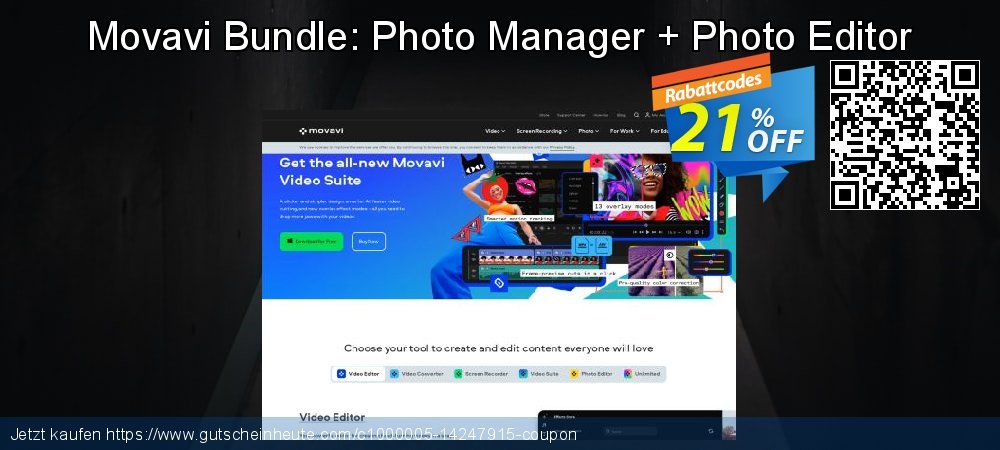Movavi Bundle: Photo Manager + Photo Editor faszinierende Angebote Bildschirmfoto