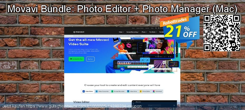 Movavi Bundle: Photo Editor + Photo Manager - Mac  fantastisch Nachlass Bildschirmfoto