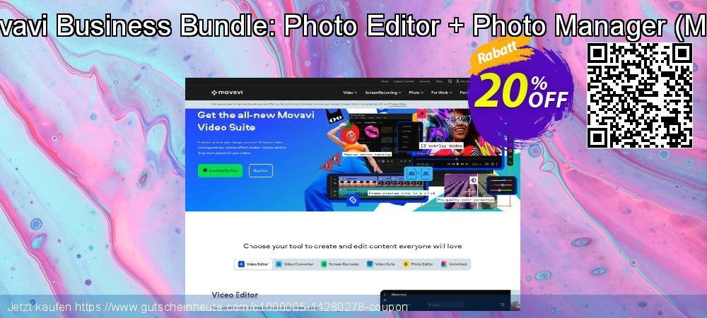 Movavi Business Bundle: Photo Editor + Photo Manager - Mac  beeindruckend Beförderung Bildschirmfoto
