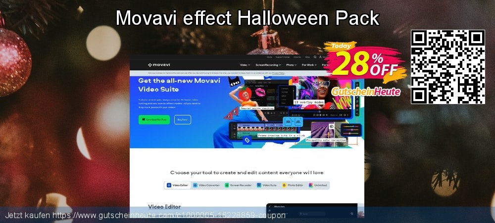 Movavi effect Halloween Pack besten Nachlass Bildschirmfoto