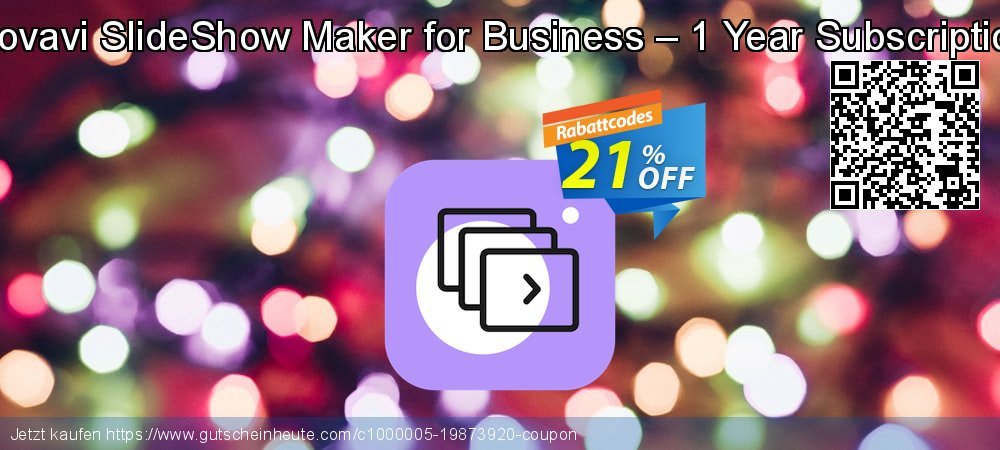 Movavi SlideShow Maker for Business – 1 Year Subscription aufregenden Außendienst-Promotions Bildschirmfoto