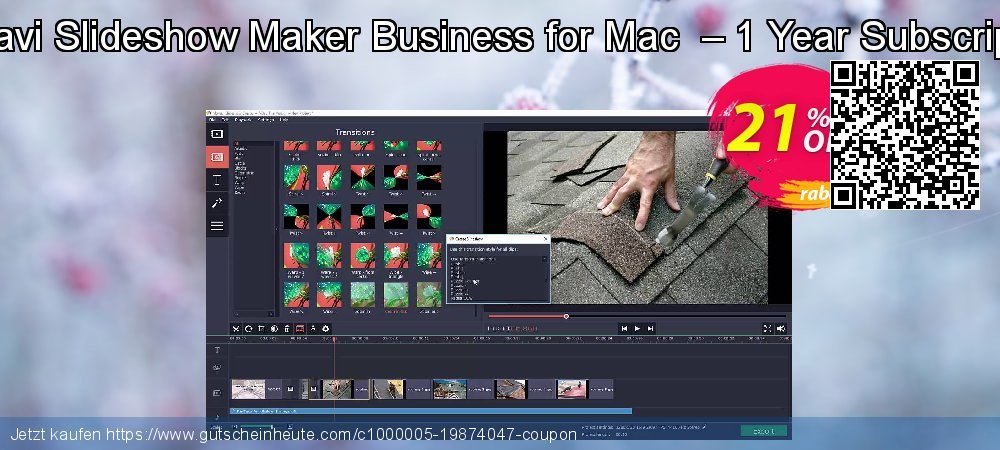 Movavi Slideshow Maker Business for Mac  – 1 Year Subscription geniale Preisnachlässe Bildschirmfoto