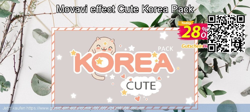 Movavi effect Cute Korea Pack ausschließenden Preisnachlass Bildschirmfoto