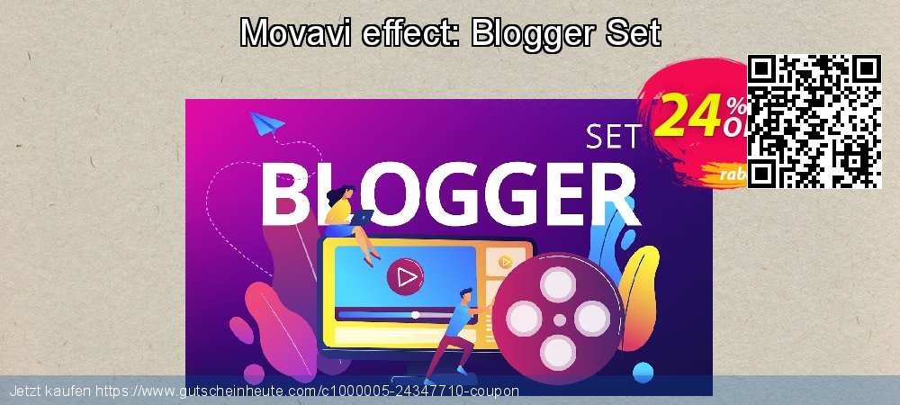 Movavi effect: Blogger Set formidable Preisnachlass Bildschirmfoto