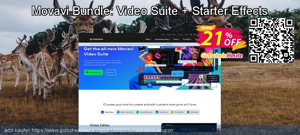 Movavi Bundle: Video Suite + Starter Effects genial Preisnachlässe Bildschirmfoto