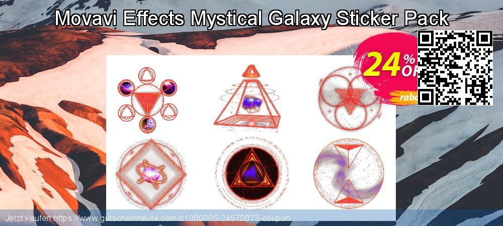 Movavi Effects Mystical Galaxy Sticker Pack formidable Sale Aktionen Bildschirmfoto