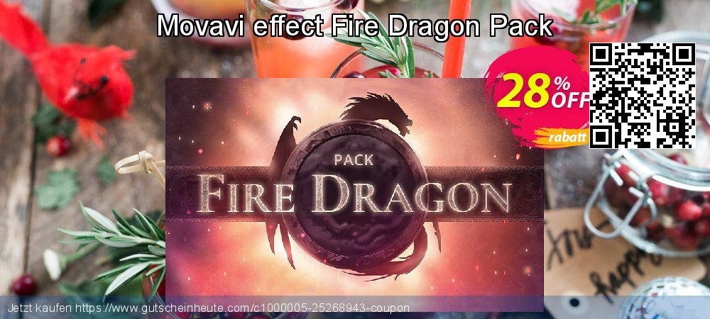 Movavi effect Fire Dragon Pack aufregenden Sale Aktionen Bildschirmfoto