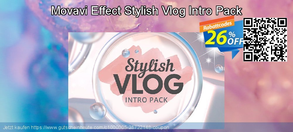 Movavi Effect Stylish Vlog Intro Pack fantastisch Ermäßigungen Bildschirmfoto