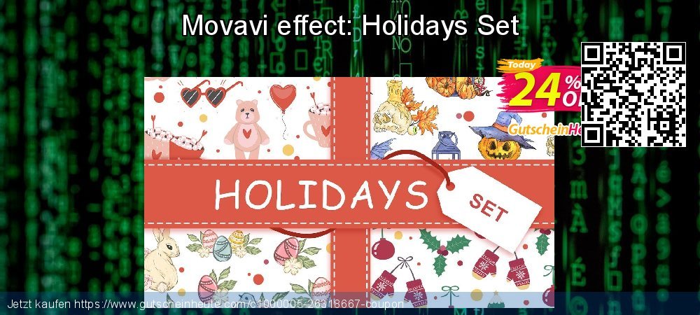 Movavi effect: Holidays Set umwerfenden Ermäßigung Bildschirmfoto