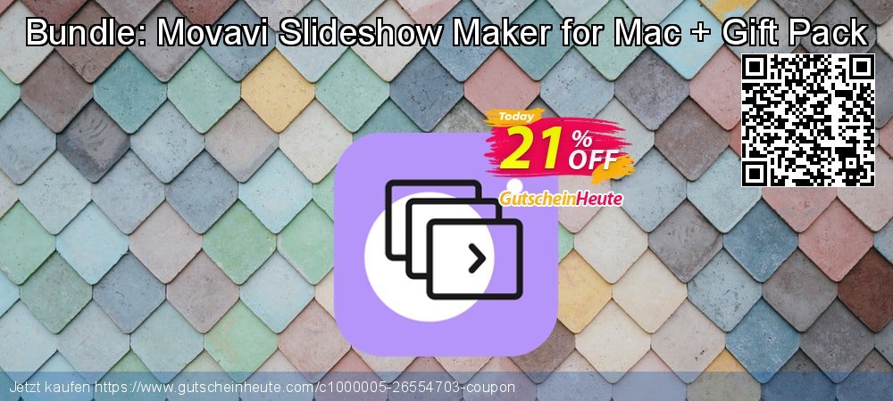 Bundle: Movavi Slideshow Maker for Mac + Gift Pack aufregende Beförderung Bildschirmfoto