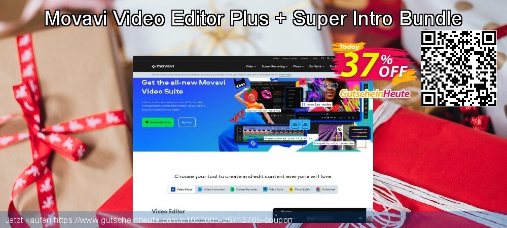 Movavi Video Editor Plus + Super Intro Bundle genial Disagio Bildschirmfoto