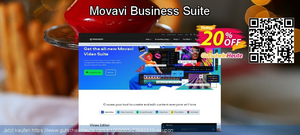 Movavi Business Suite verwunderlich Verkaufsförderung Bildschirmfoto
