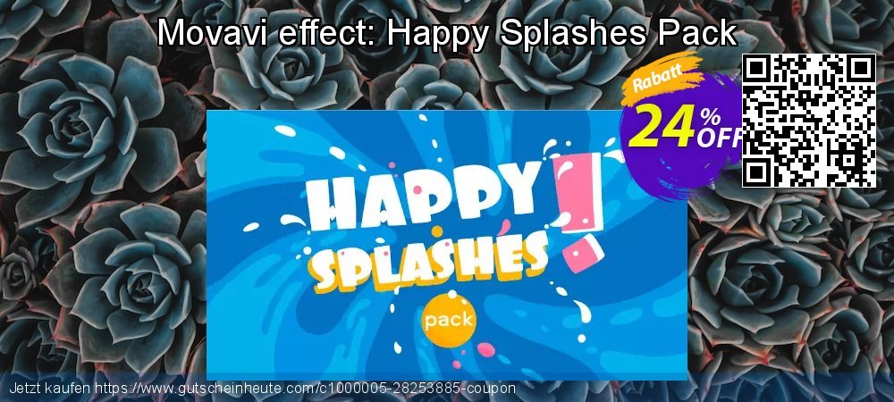 Movavi effect: Happy Splashes Pack erstaunlich Preisnachlass Bildschirmfoto