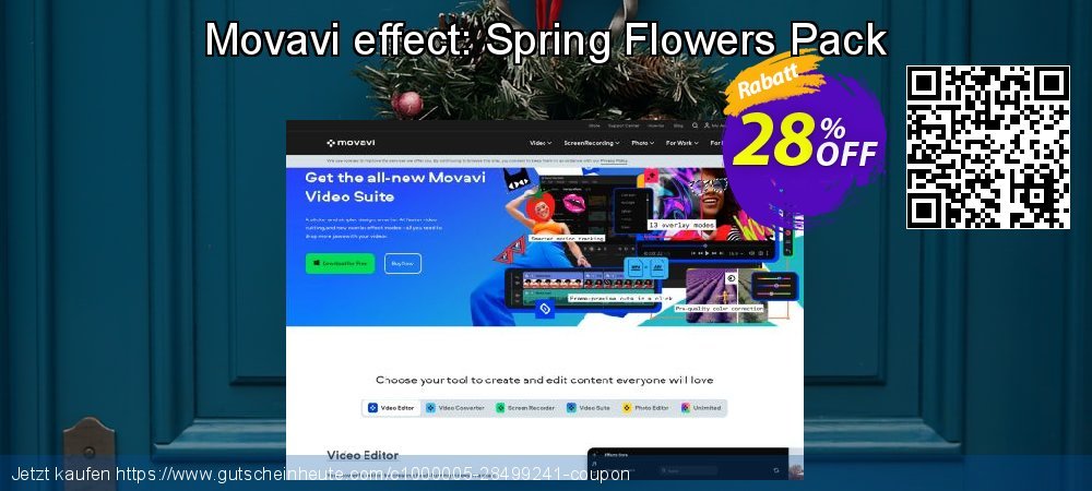 Movavi effect: Spring Flowers Pack genial Disagio Bildschirmfoto