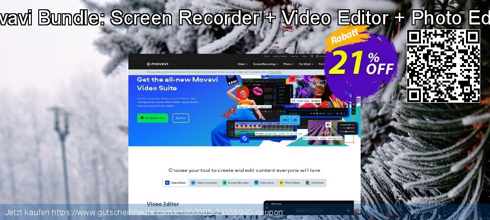 Movavi Bundle: Screen Recorder + Video Editor + Photo Editor klasse Disagio Bildschirmfoto