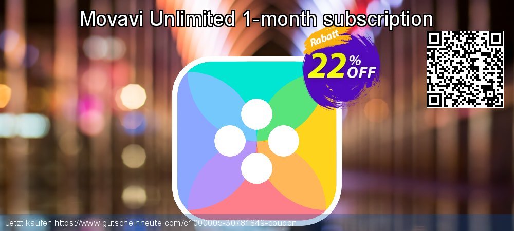 Movavi Unlimited 1-month subscription wunderschön Verkaufsförderung Bildschirmfoto