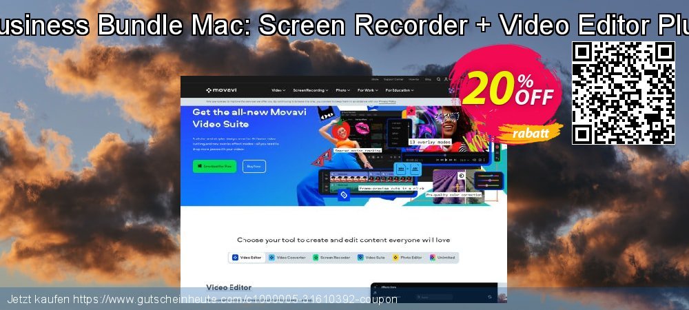 Business Bundle Mac: Screen Recorder + Video Editor Plus toll Diskont Bildschirmfoto