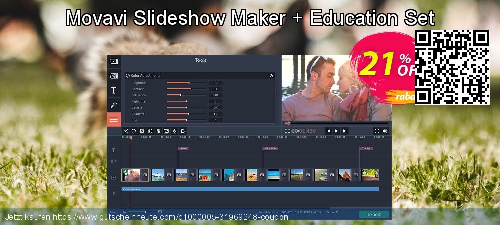 Movavi Slideshow Maker + Education Set toll Verkaufsförderung Bildschirmfoto