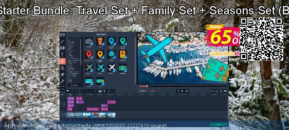 Movavi Starter Bundle: Travel Set + Family Set + Seasons Set - Business  ausschließenden Sale Aktionen Bildschirmfoto