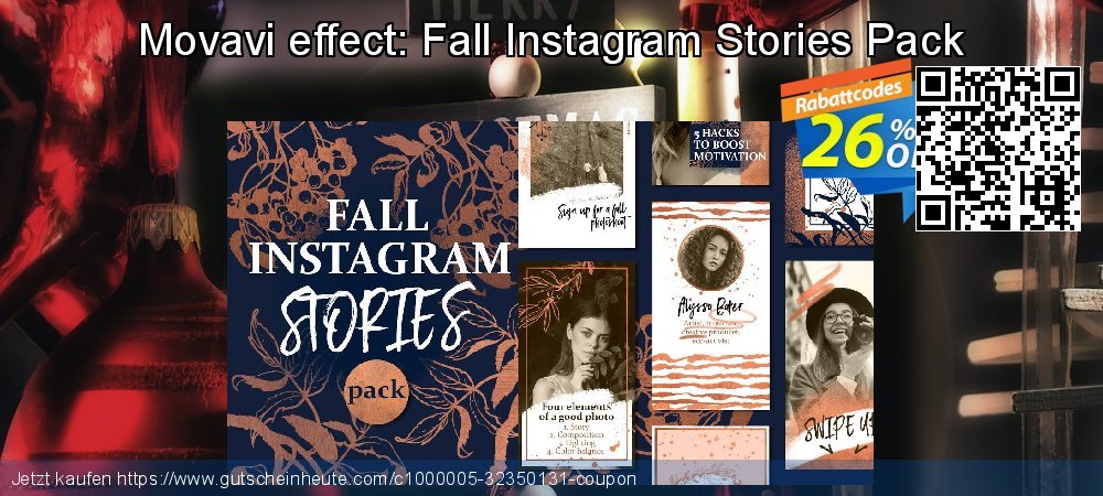 Movavi effect: Fall Instagram Stories Pack Sonderangebote Ermäßigung Bildschirmfoto