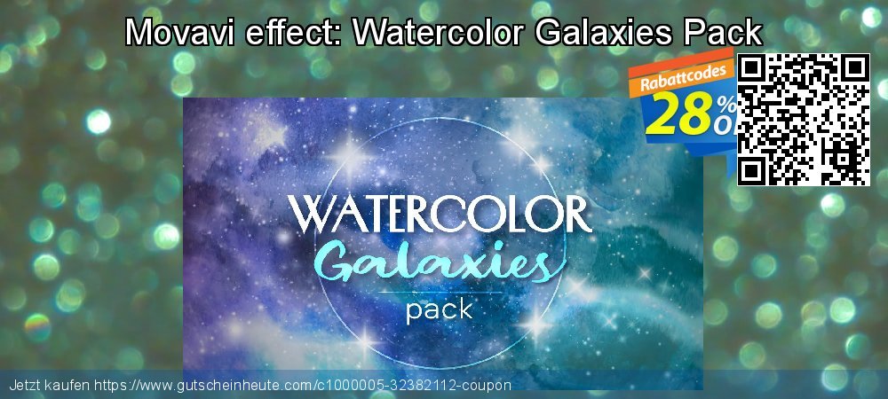 Movavi effect: Watercolor Galaxies Pack umwerfenden Außendienst-Promotions Bildschirmfoto