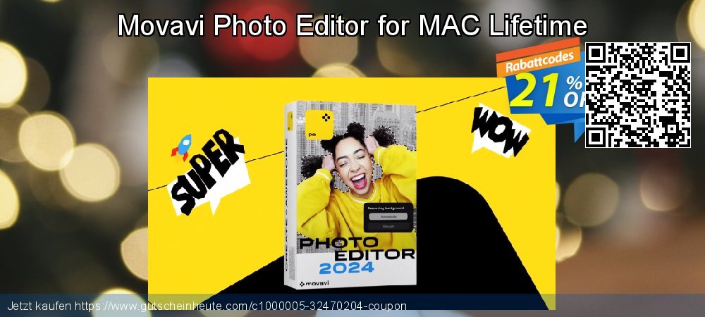 Movavi Photo Editor for MAC Lifetime wundervoll Verkaufsförderung Bildschirmfoto