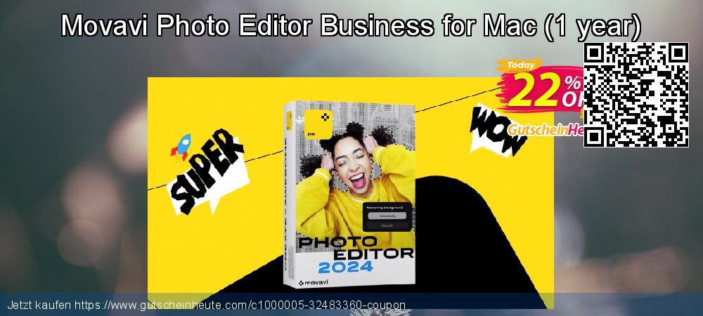 Movavi Photo Editor Business for Mac - 1 year  aufregende Ermäßigung Bildschirmfoto
